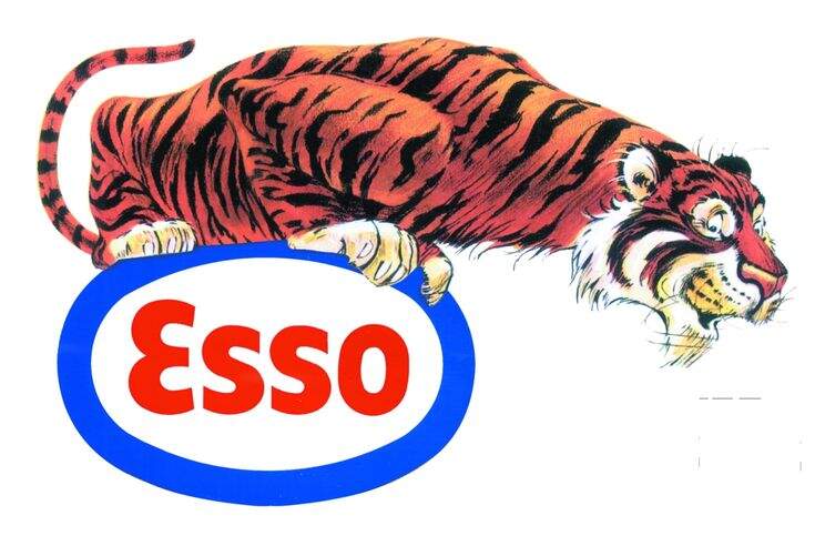 Тигр — символ «Esso» с начала XX века